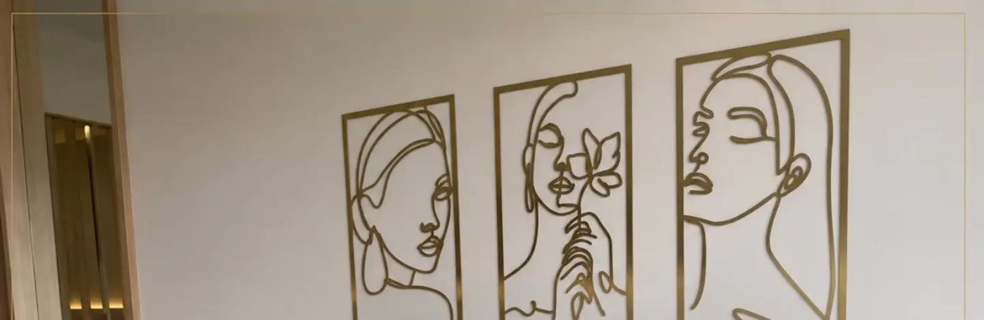 Parede da recepção do studio